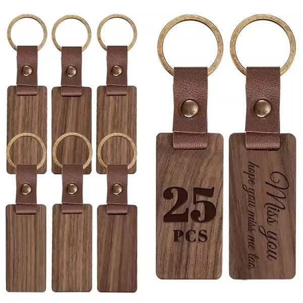 Engraved Wooden Keychain Motel Key Tag