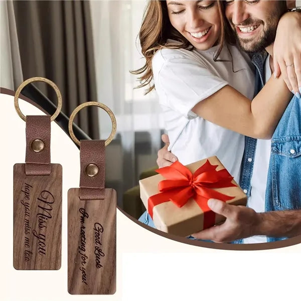 Engraved Wooden Keychain Motel Key Tag