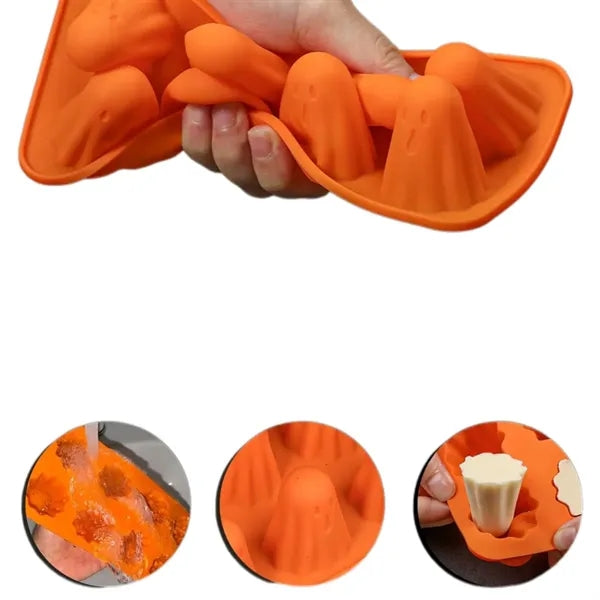 Halloween Ghost Silicone Jello Mold Chocolate Candy Molds