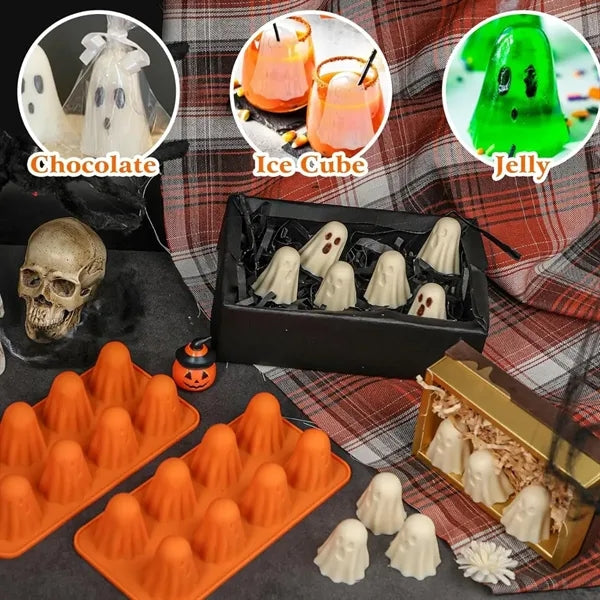 Halloween Ghost Silicone Jello Mold Chocolate Candy Molds