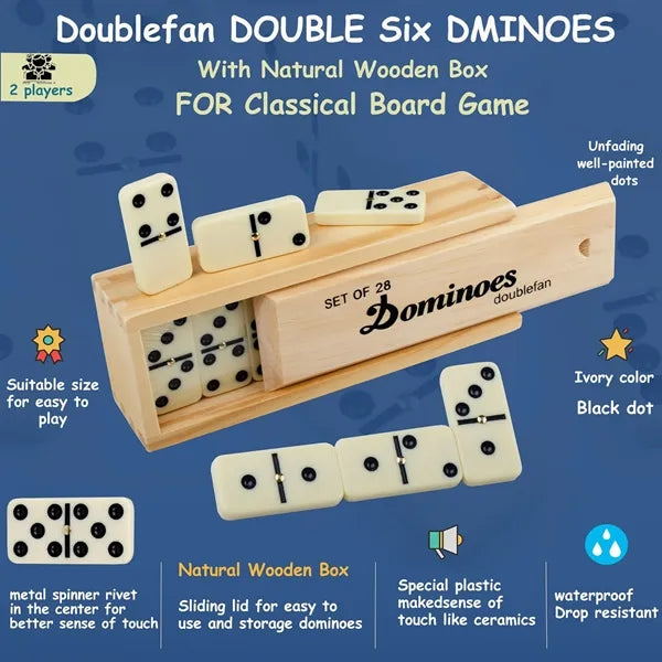 28Pcs Dominoes Set for Adults and Kids