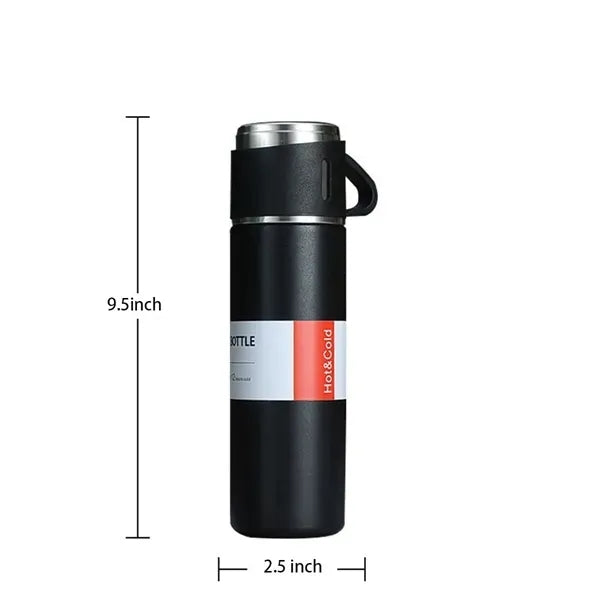 17oz Stainless Steel Insulated Bottle Water Flask Gift Set