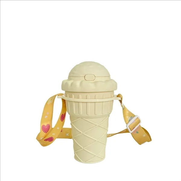 Ice Cream Shaped Straw Cup