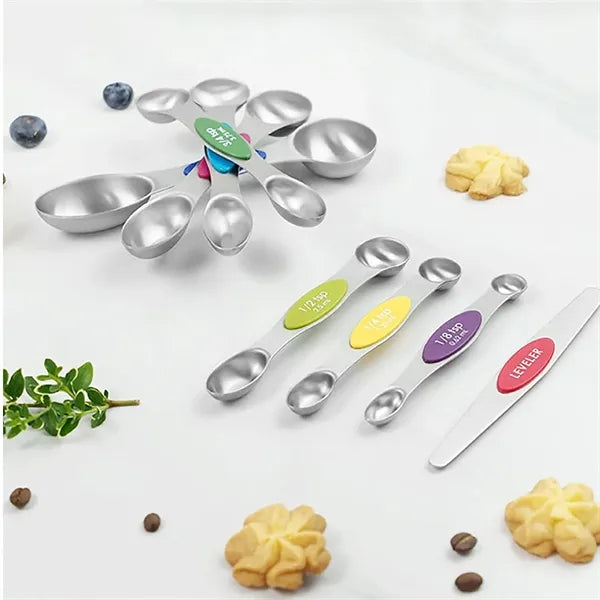 Stainless Steel Magnetic Measuring Spoons Set