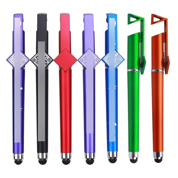 3-In-1 Mobile Phone Holder Device Touch Stylus Stationery