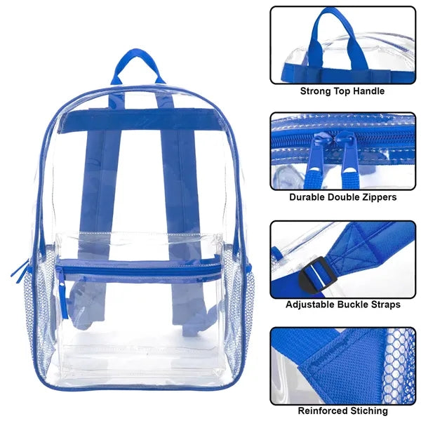PVC Waterproof clear Backpack for Travel and Festival