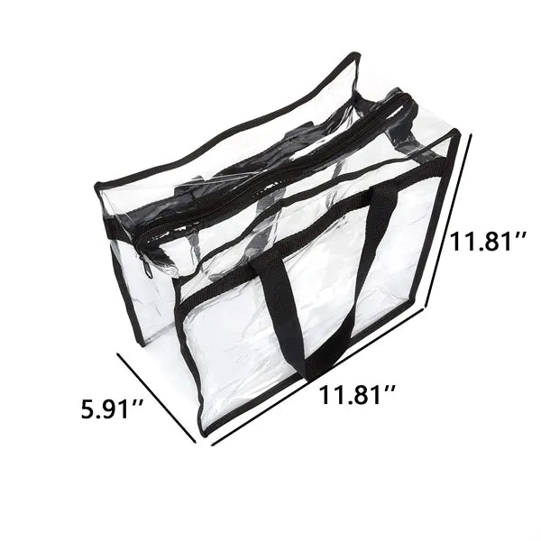 Stadium Approved Clear Tote Bag with Zipper