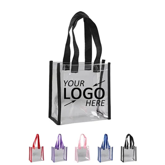 Clear PVC Tote Bag With Nylon Handles
