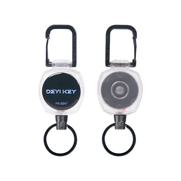 Retractable Keychain with Large Clip