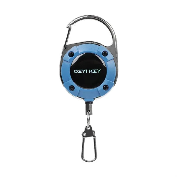 Outdoor Retractable Keychain with 2 Clip
