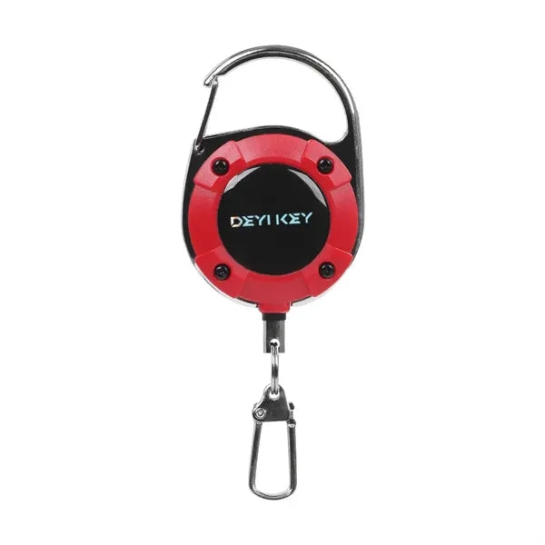 Outdoor Retractable Keychain with 2 Clip