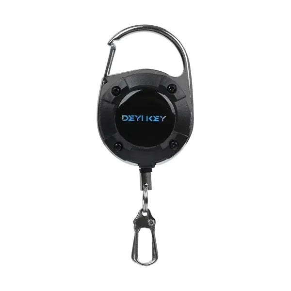 Outdoor Retractable Keychain with 2 Clip