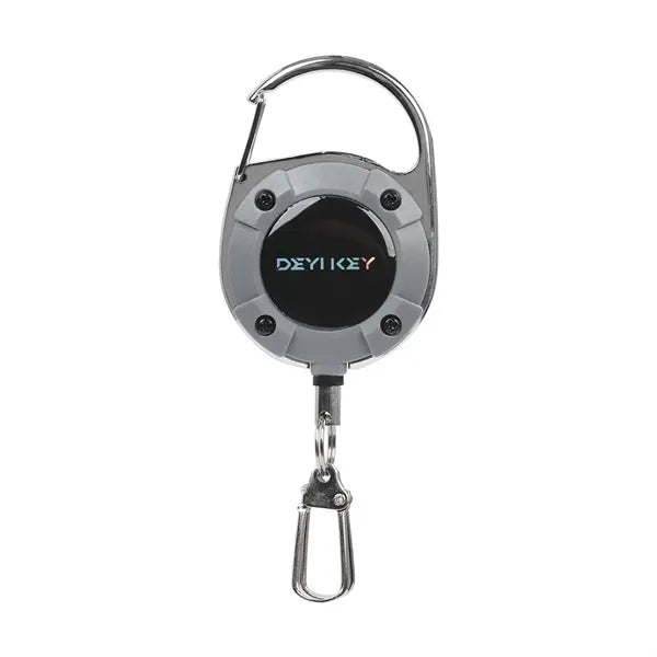 Outdoor Retractable Keychain with 2 Clip