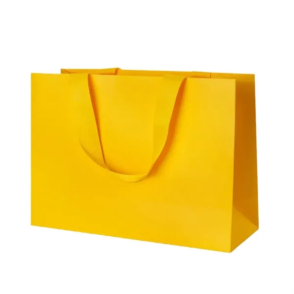 Kraft paper shopping bags.