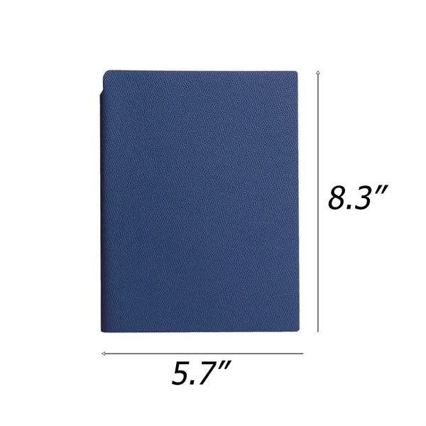 Litchi pattern soft leather notebook