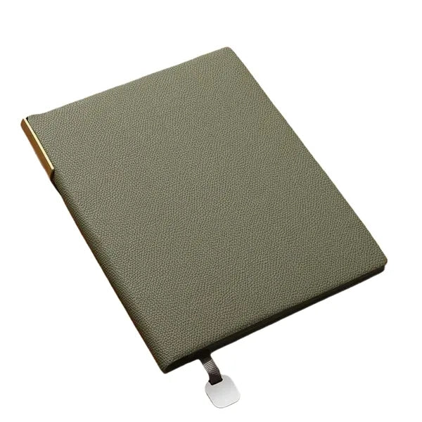 Litchi pattern soft leather notebook