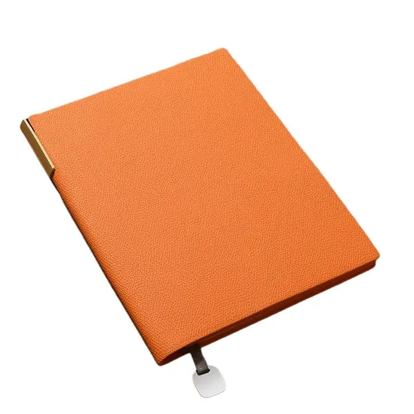 Litchi pattern soft leather notebook
