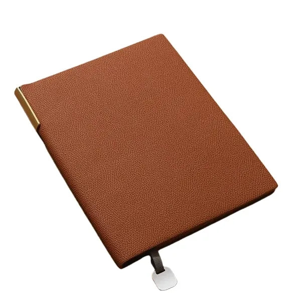 Litchi pattern soft leather notebook