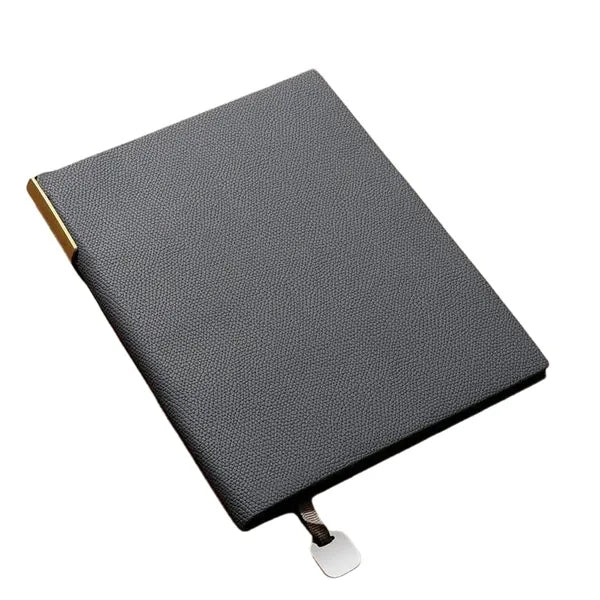 Litchi pattern soft leather notebook