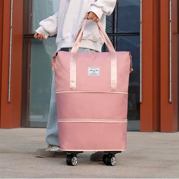 Expandable Foldable Travel Bag with Detachable Wheels