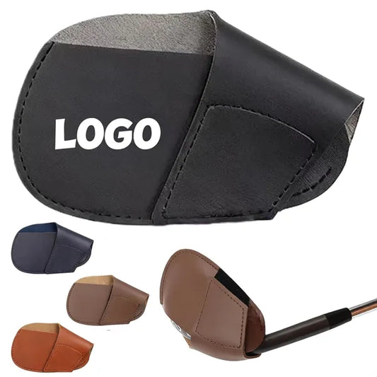 Premium PU Leather Golf Club Head Covers Protective Case