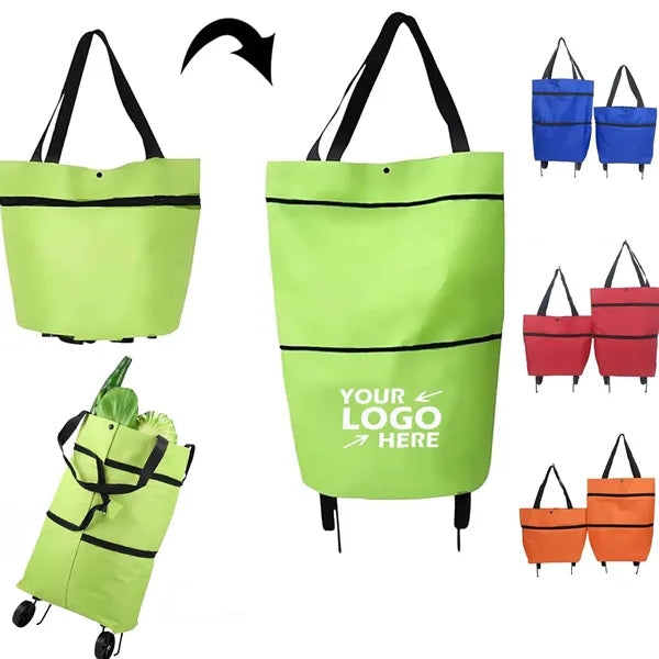 Collapsible Shopping Grocery Bag With Wheels