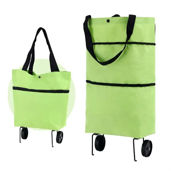 Collapsible Shopping Grocery Bag With Wheels