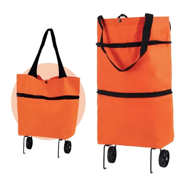 Collapsible Shopping Grocery Bag With Wheels