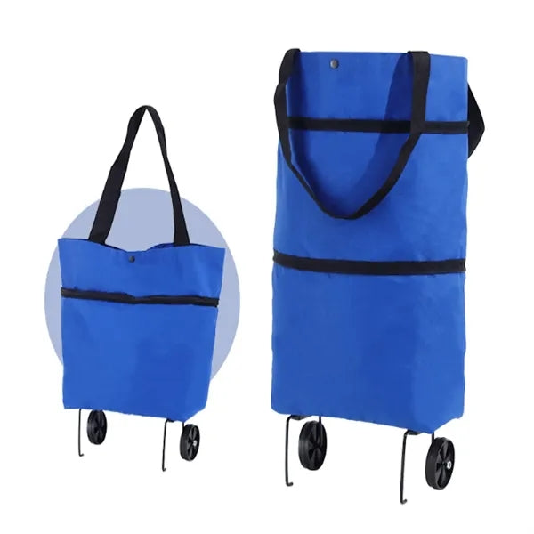 Collapsible Shopping Grocery Bag With Wheels