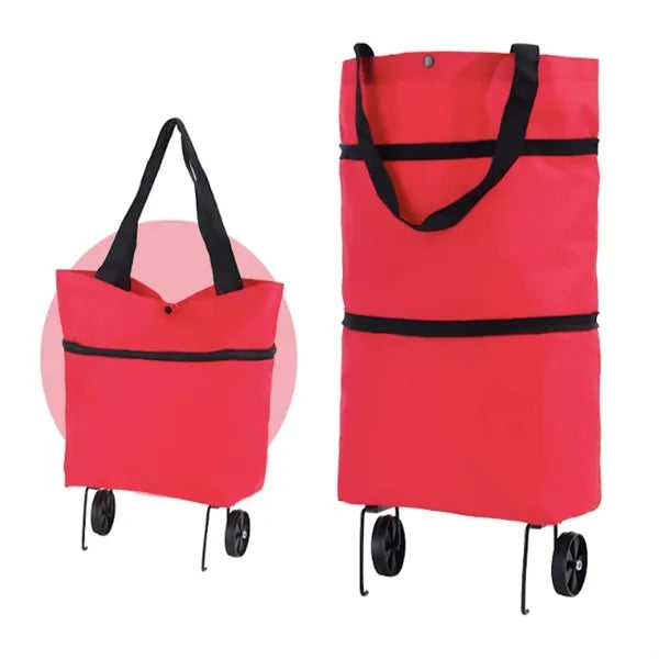 Collapsible Shopping Grocery Bag With Wheels
