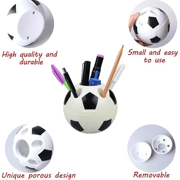 Desktop Soccer Shape Pencil Holder