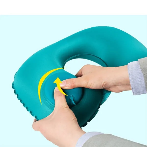 Push Inflatable U Shaped Pillow