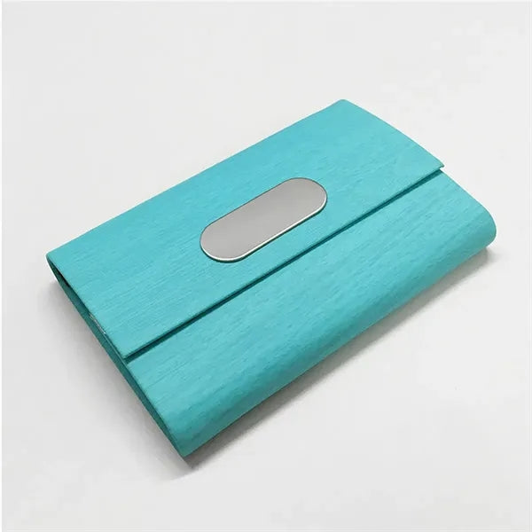 Business Pu Wooden Name Card Case