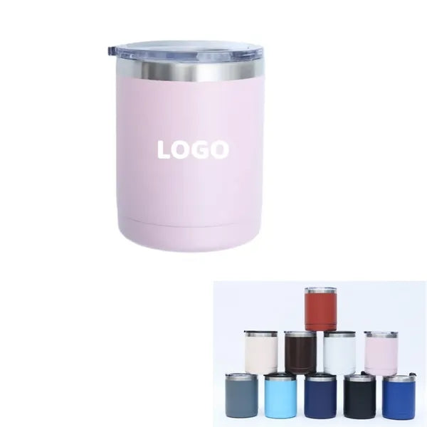 10oz Stainless Steel Double-Wall Insulated Tumbler