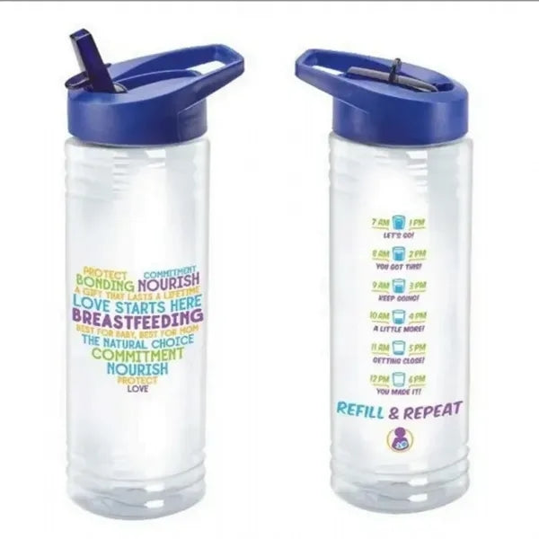 24 oz Plastic Straw Drinking Cup