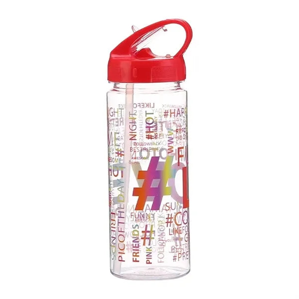 24 oz Plastic Straw Drinking Cup