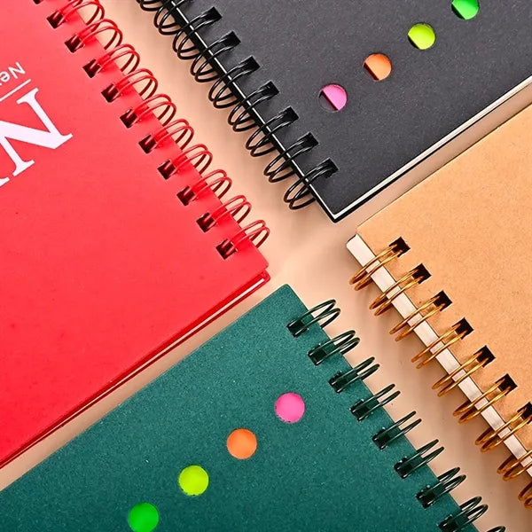 Spiral Notebook Pads with Pen Holder Lined Notepad