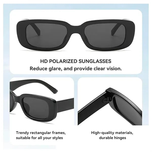 90s Retro Rectangle Sunglasses UV Protection