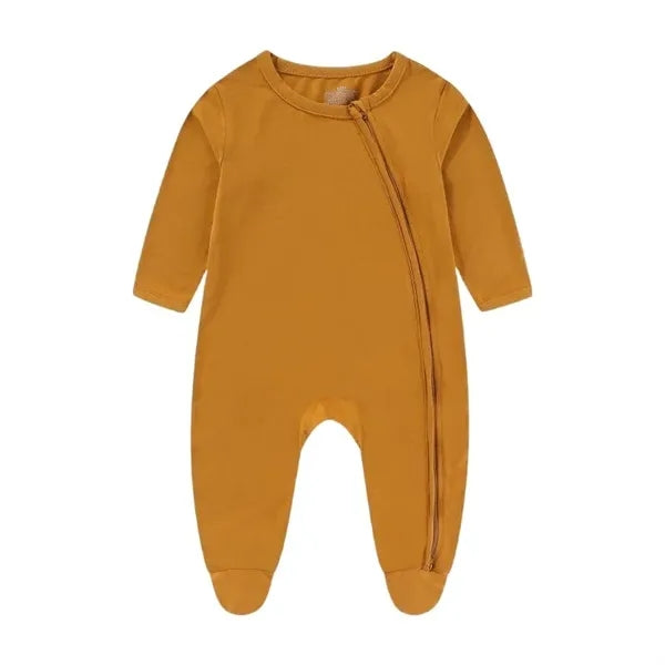Cotton Baby Bodysuit w/ Zipper