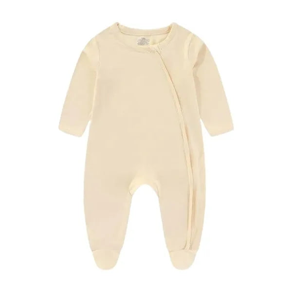 Cotton Baby Bodysuit w/ Zipper