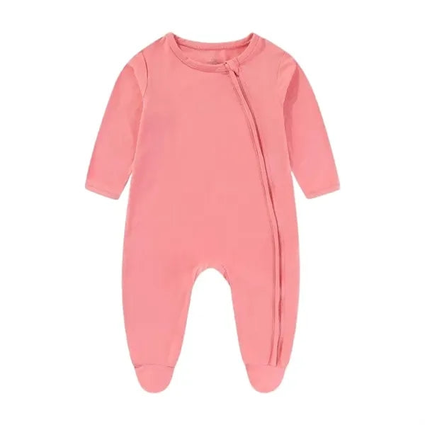 Cotton Baby Bodysuit w/ Zipper