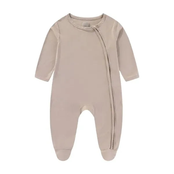 Cotton Baby Bodysuit w/ Zipper