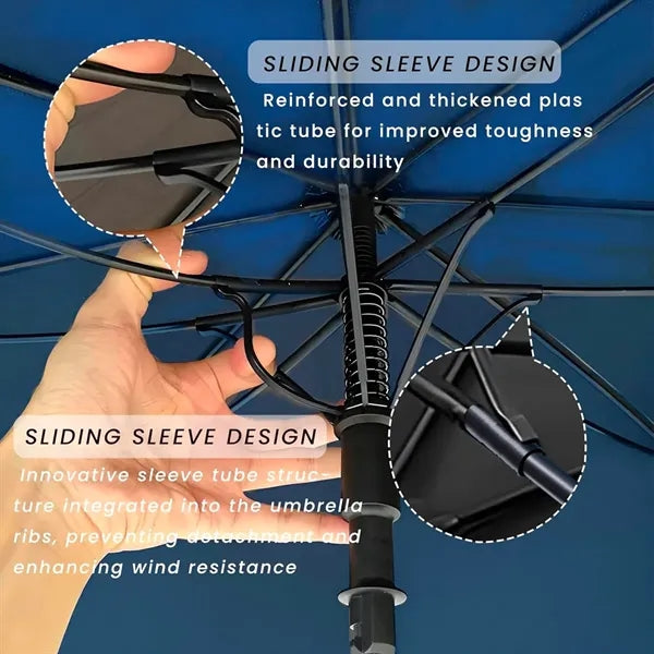 Golf Umbrella Automatic Open Windproof Waterproof 54 to 72In