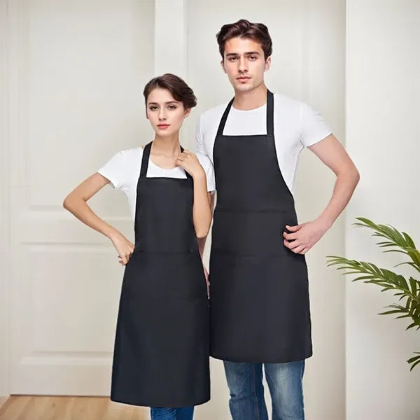 Unisex Plain Apron With Front Pocket