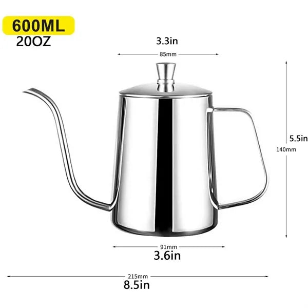 Stainless Steel Long Gooseneck Coffee Pot