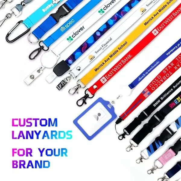 3/4" Full Color Dye Sublimation Lanyard