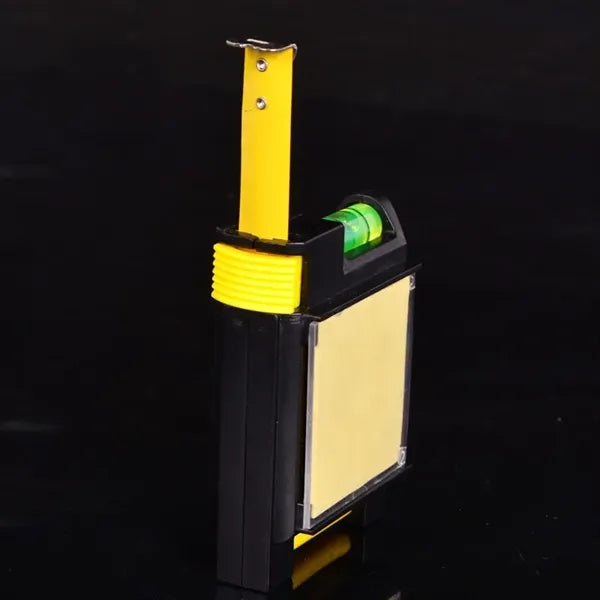 Portable level with tape measure