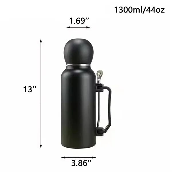 Soccer Ball Vacuum Insulated Cup With Straw Spoon