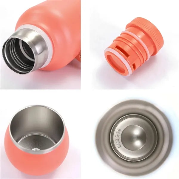 Soccer Ball Vacuum Insulated Cup With Straw Spoon