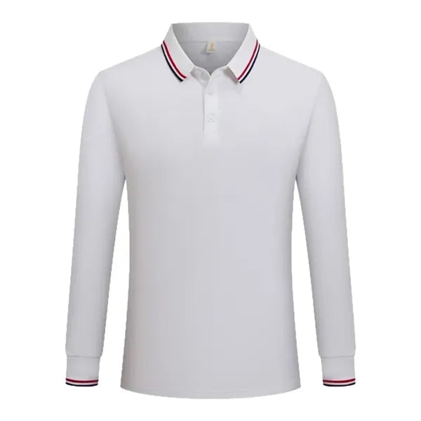 Spring and Autumn Polo Shirt Long-Sleeved Work Clothes